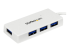 StarTech.com Bärbar SuperSpeed mini USB 3.0-hubb med 4 portar - Höger vinkel