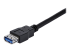 StarTech.com 1m Black SuperSpeed USB 3.0 Extension Cable A to A - Närbild